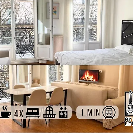 Mymodernlittleparis - Haussmann Renovated With Private Balconies And Elevator - Rivoli Chatelet Les Halles Parigi
